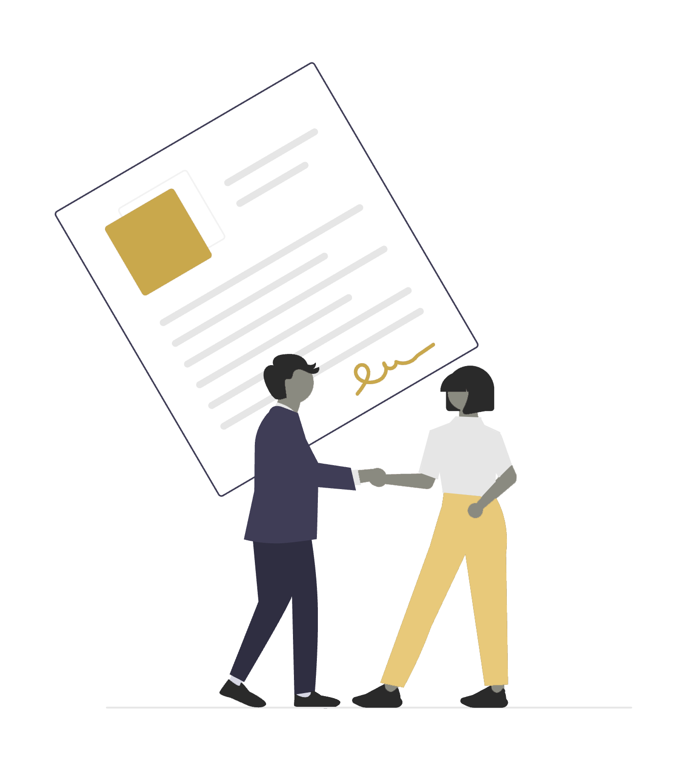 Privacy agreement illustration