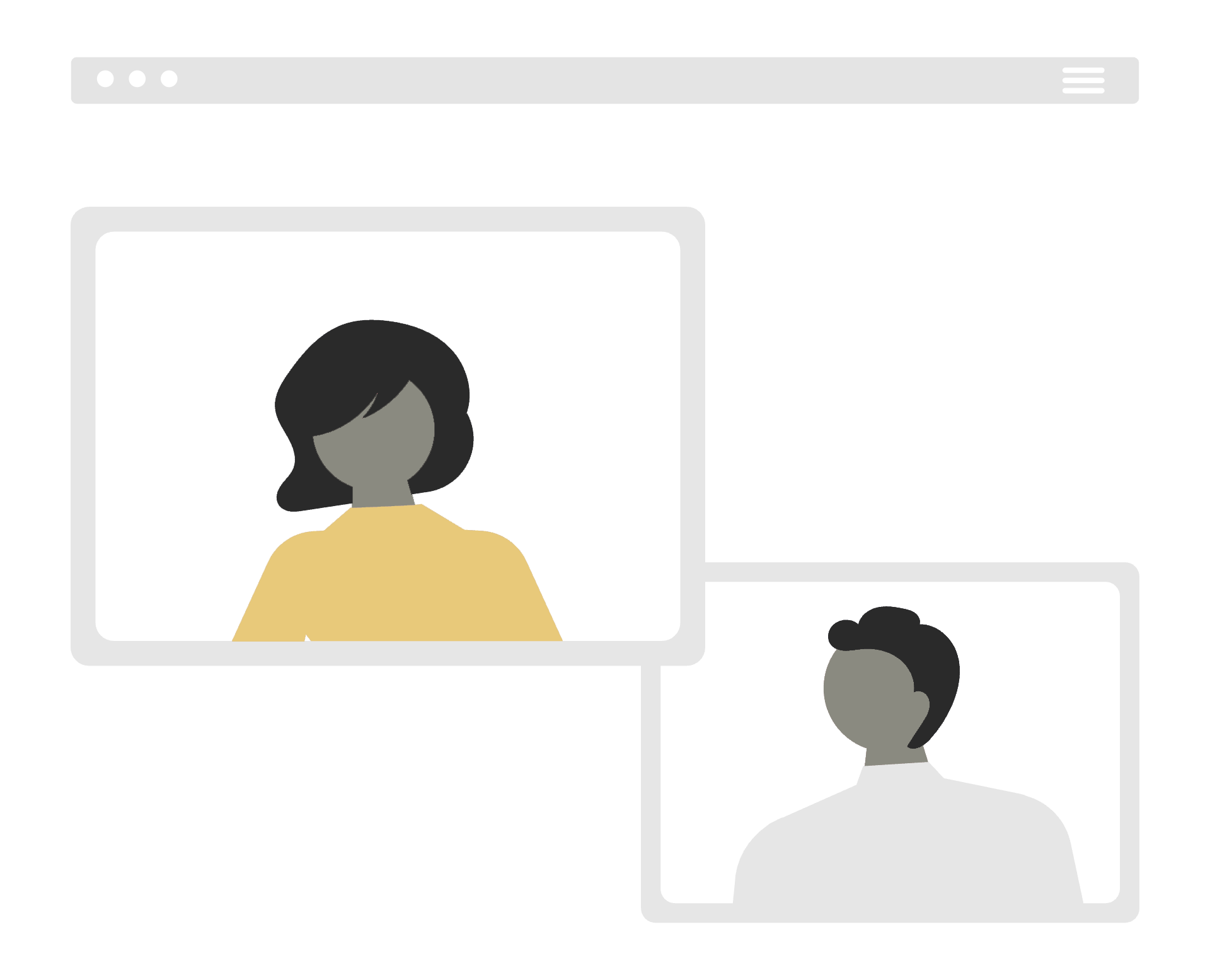 Remote meeting illustration